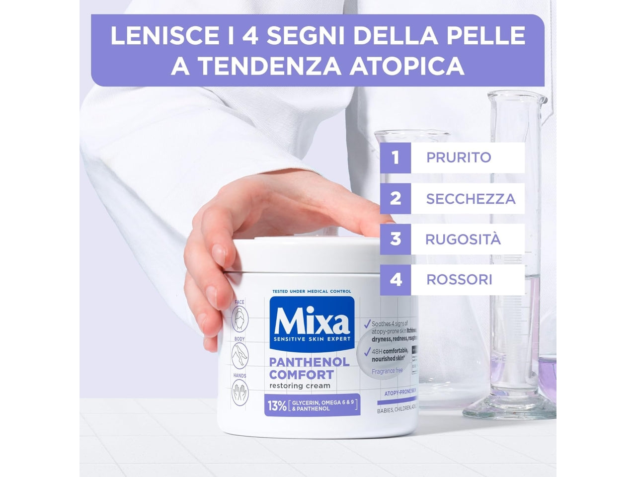 MIXA PANHTHENOL CREMA CORPO PER PELLI CON TENDENZA ATOPICA 400ML