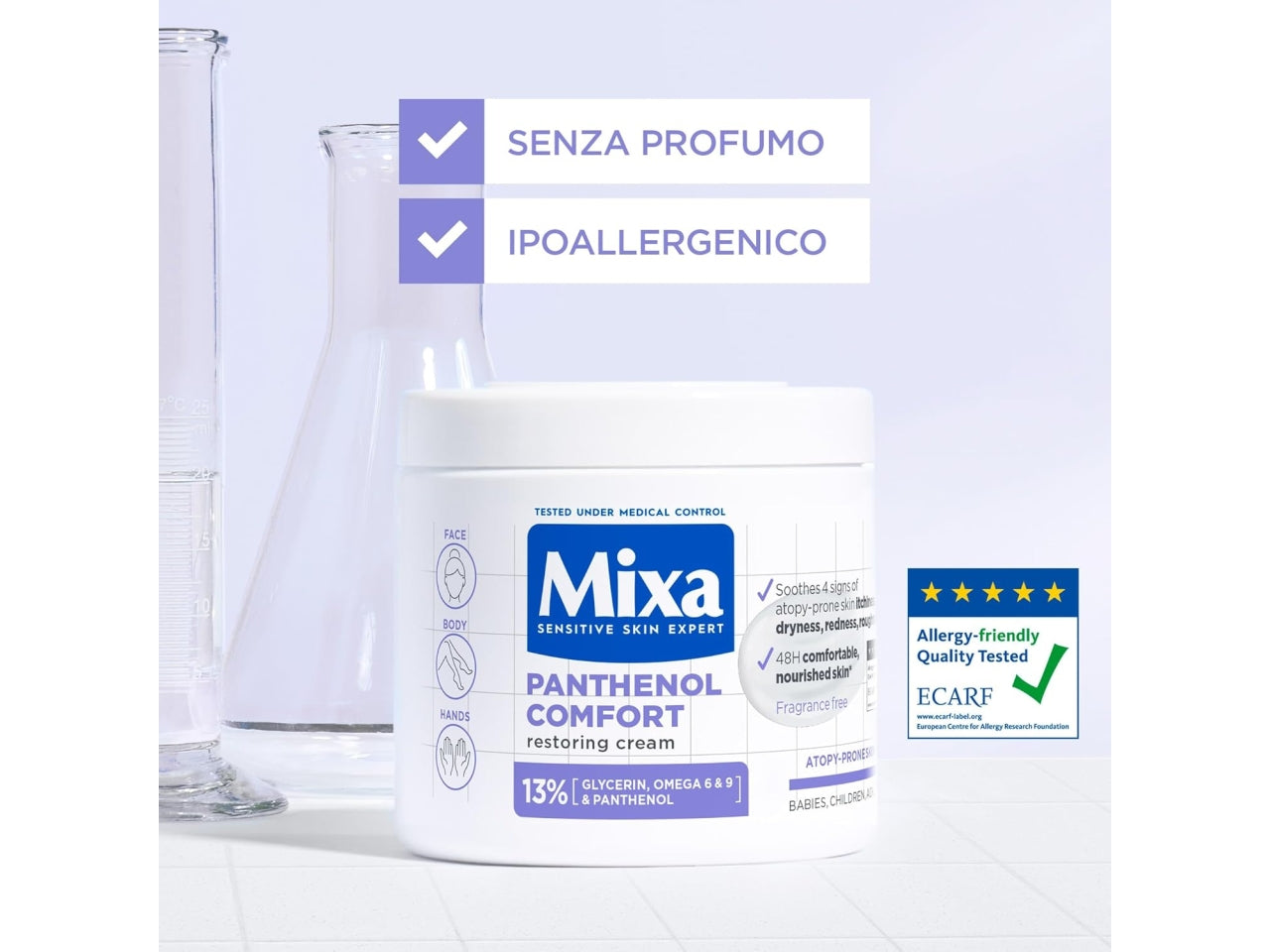 MIXA PANHTHENOL CREMA CORPO PER PELLI CON TENDENZA ATOPICA 400ML