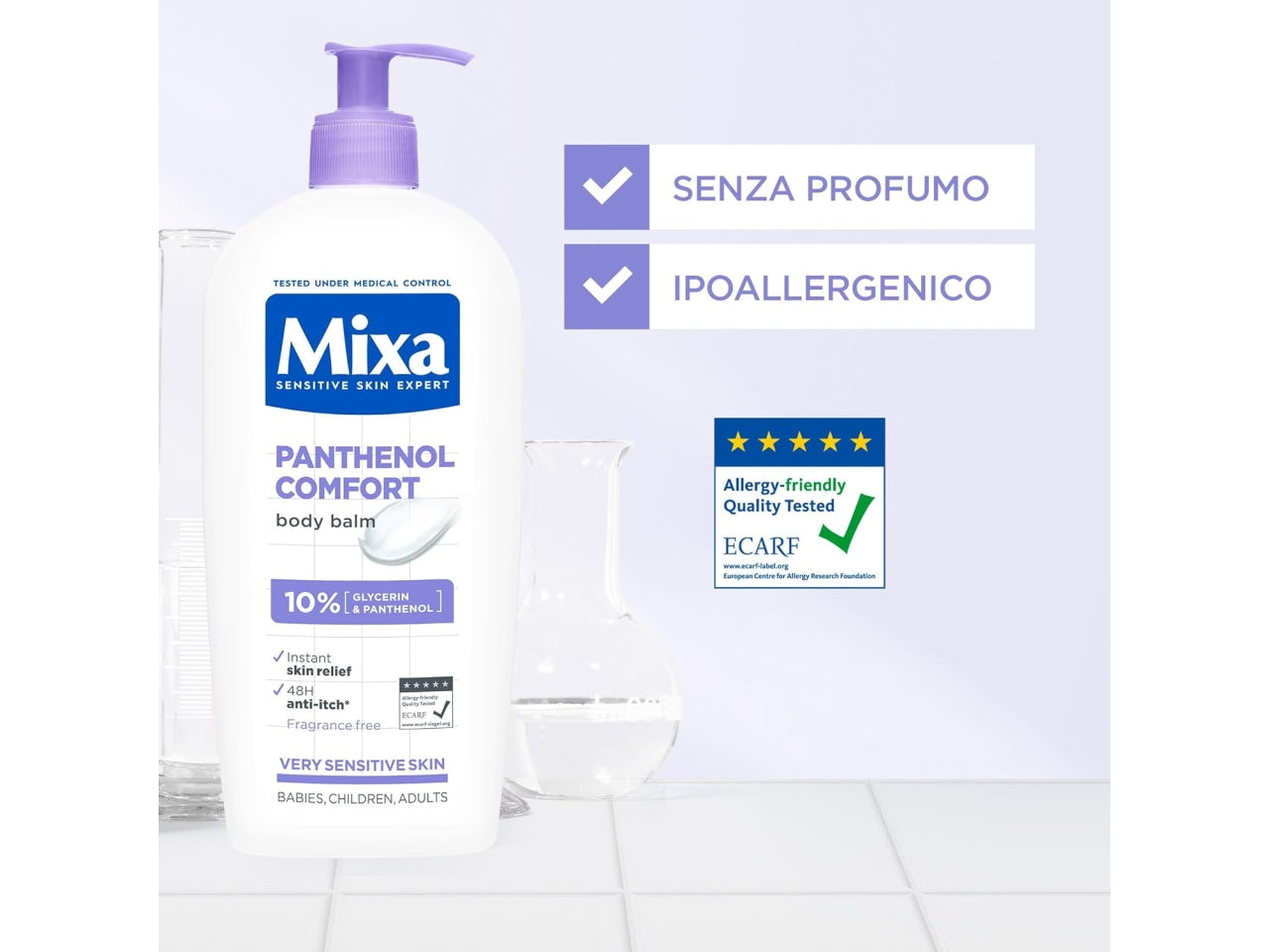 MIXA PANTHENOL LOZIONE RICOSTITUENTE ANTI PRURITO PER PELLI SENSIBILI 250ML