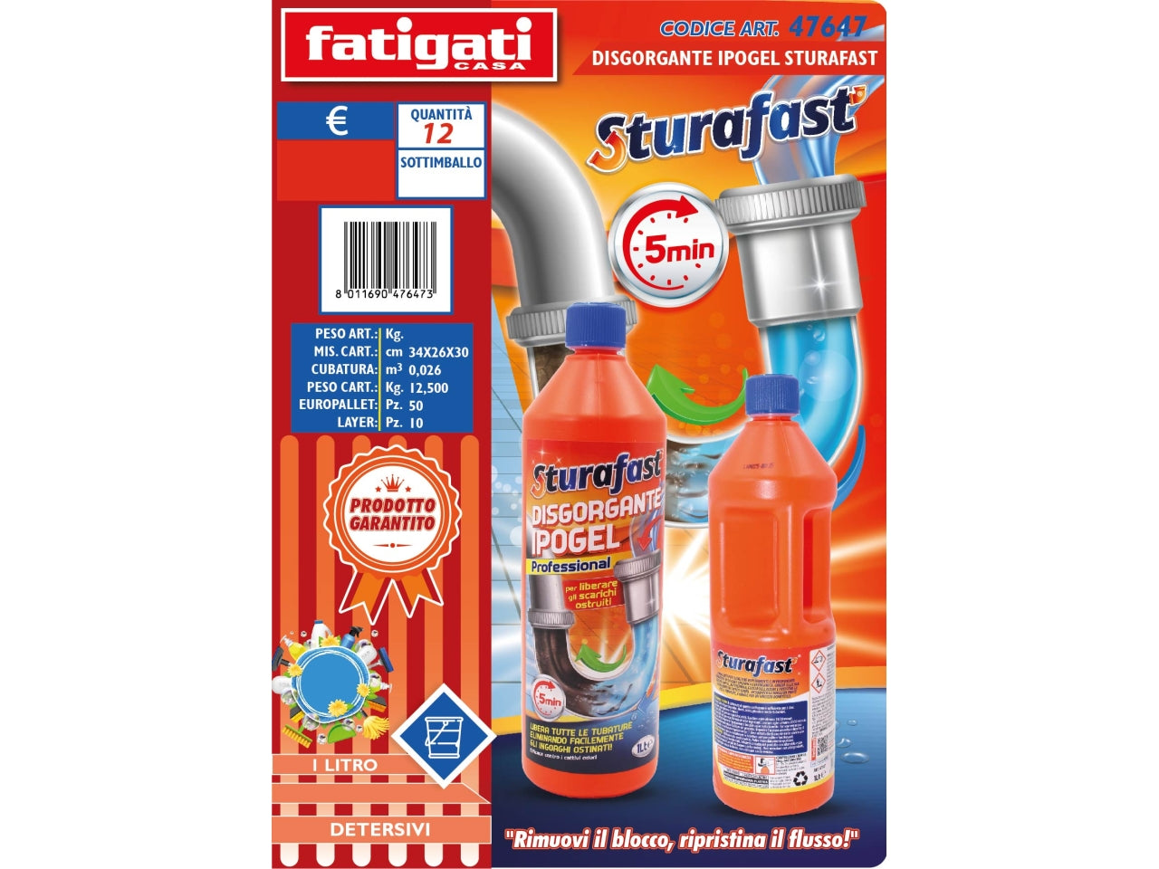 DISGORGANTE IPOGEL STURAFAST 1LT