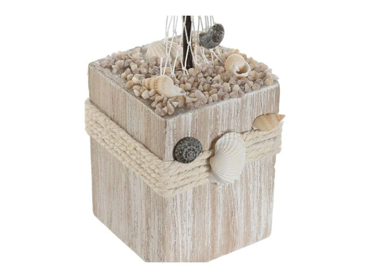 Decorazione legno 16x6x28cm granchio in 3 modelli assortiti