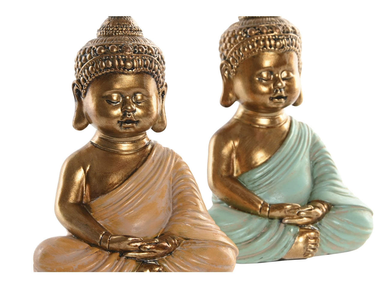 Statua budda 9x6x13cm in resina in 2 modelli assortiti