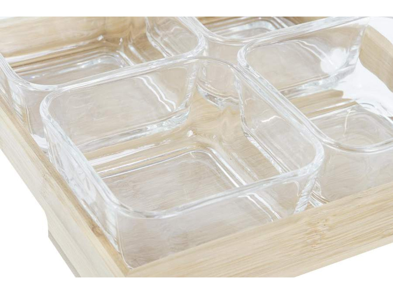 Set aperitivo in cristallo composto da 4 ciotole 280ml d.21x21x6cm