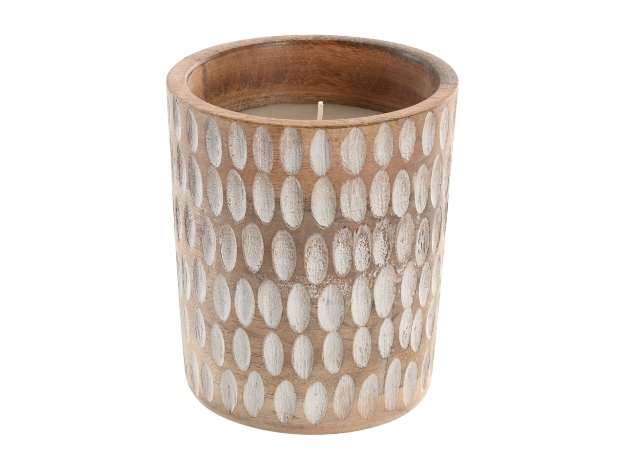 Candela cera de soja mango 530gr. 12x12x14cm