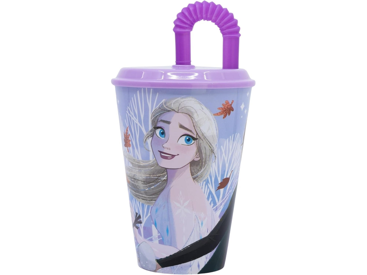Frozen 2 bicchiere con cannuccia 430ml