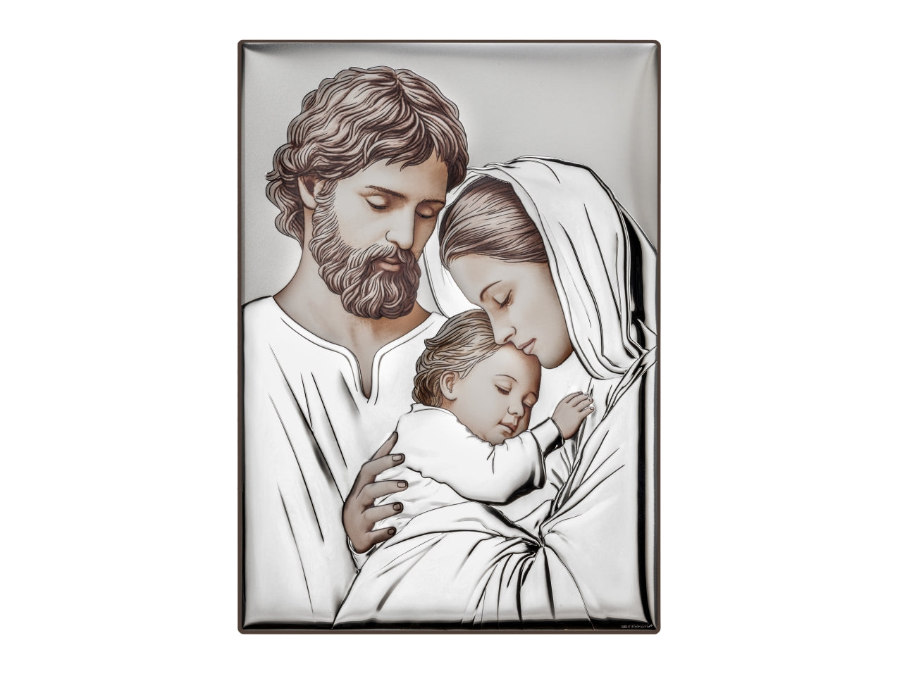Sacra famiglia ceramica 32x44cm