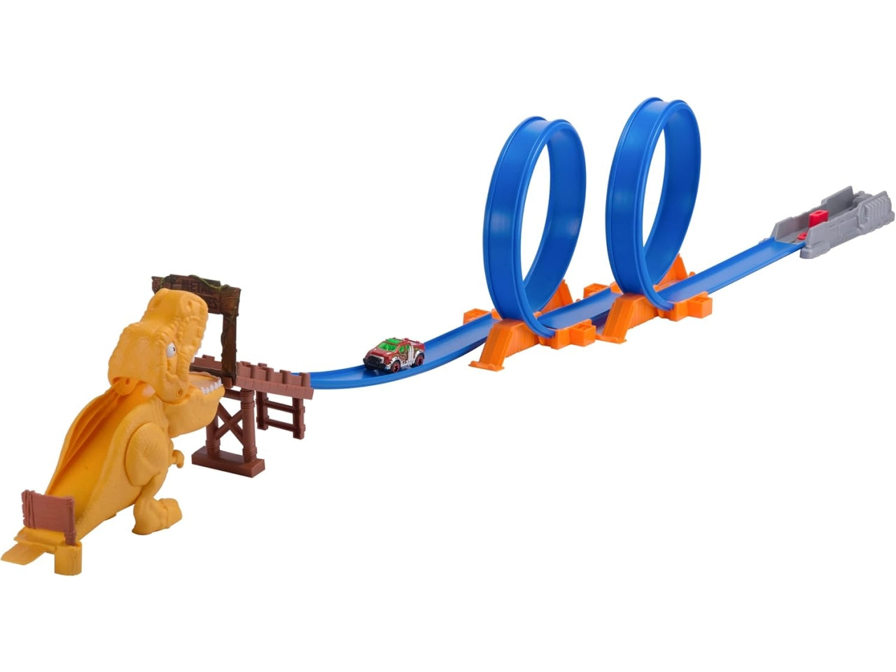 Metal machines pista t-rex attack con mini auto