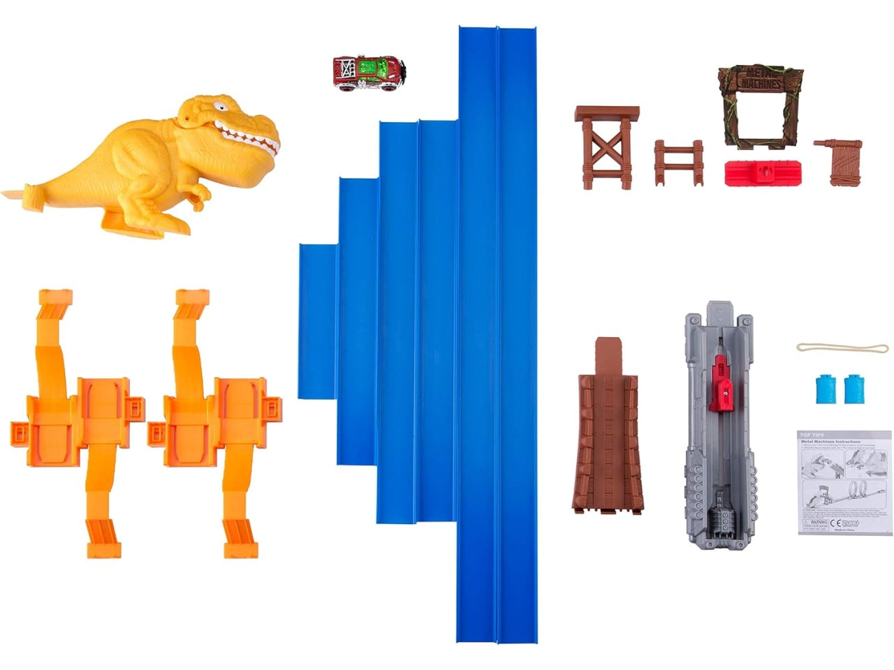 Metal machines pista t-rex attack con mini auto