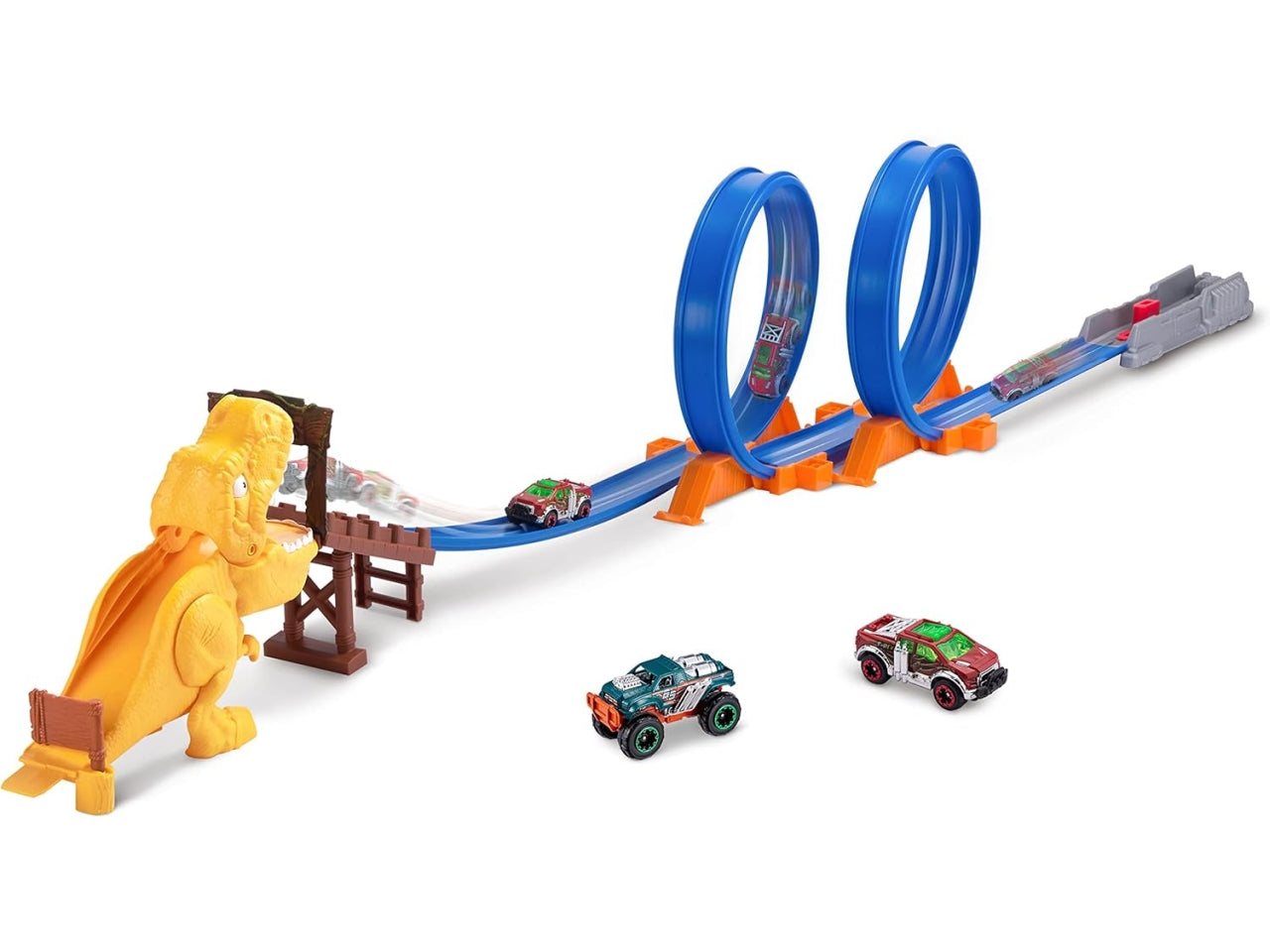 Metal machines pista t-rex attack con mini auto