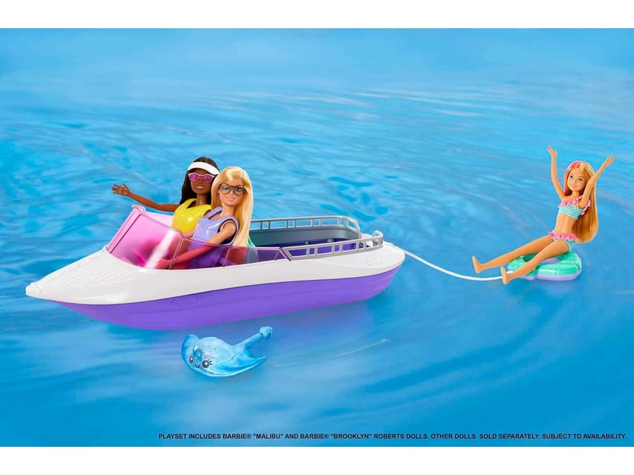 Barbie mermaid power barca con 2 bambole
