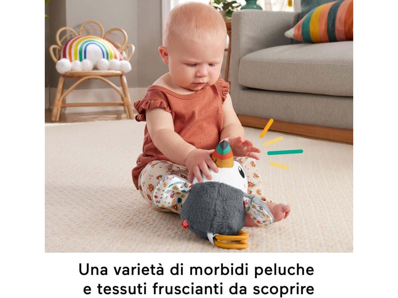 Tucano flap'ngo fisher price per passeggino con suoni
