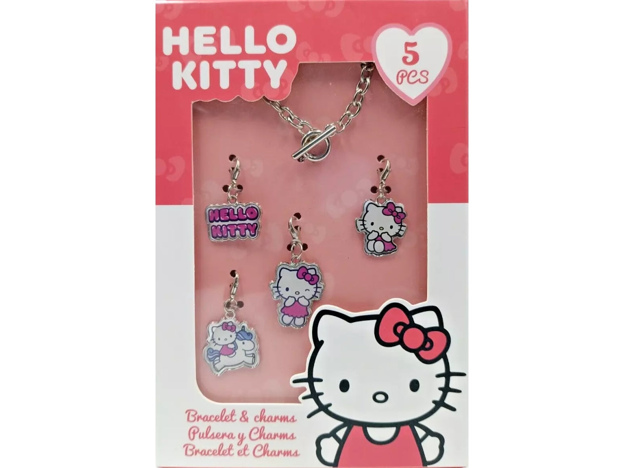 Hello kitty set braccialetti in metallo