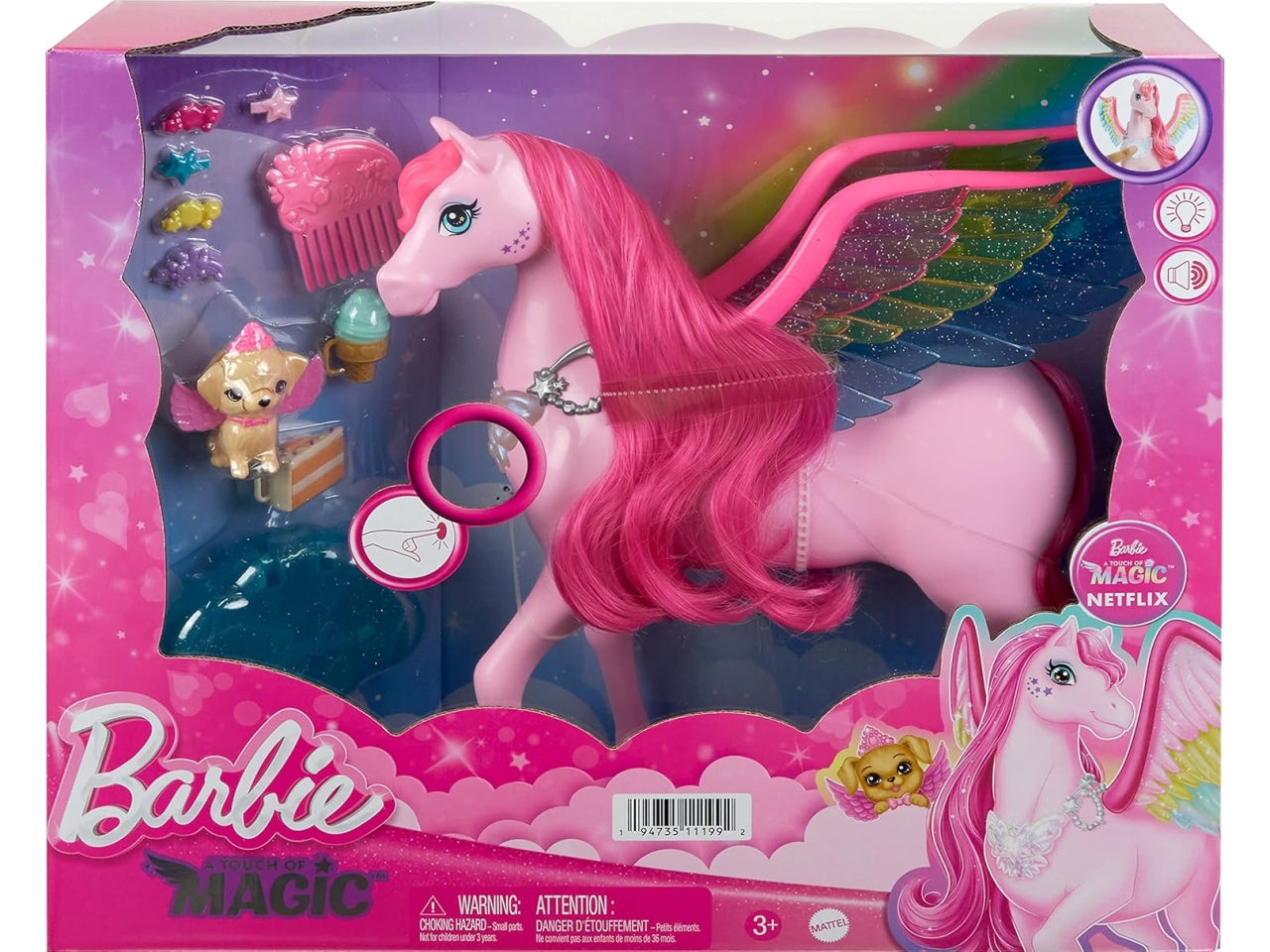 Barbie atom pegasus cavallo alato