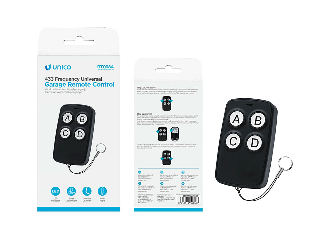 Telecomando universale per garage 433 frequenze