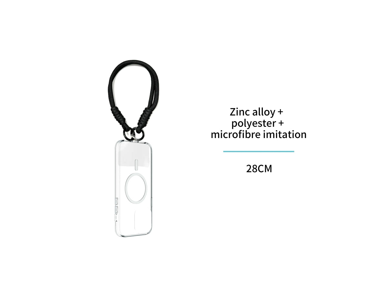 Set di cordini per cellulare con colori a contrasto Dopamine da 12 pezzi