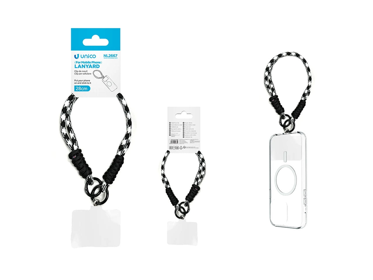 Set di cordini per cellulare con colori a contrasto Dopamine da 12 pezzi