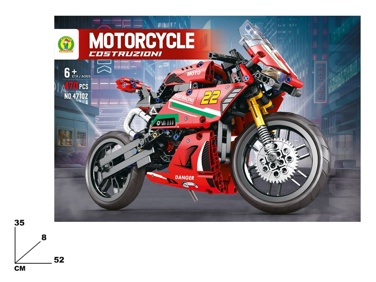 Costruzioni motorcycle 470 pezzi