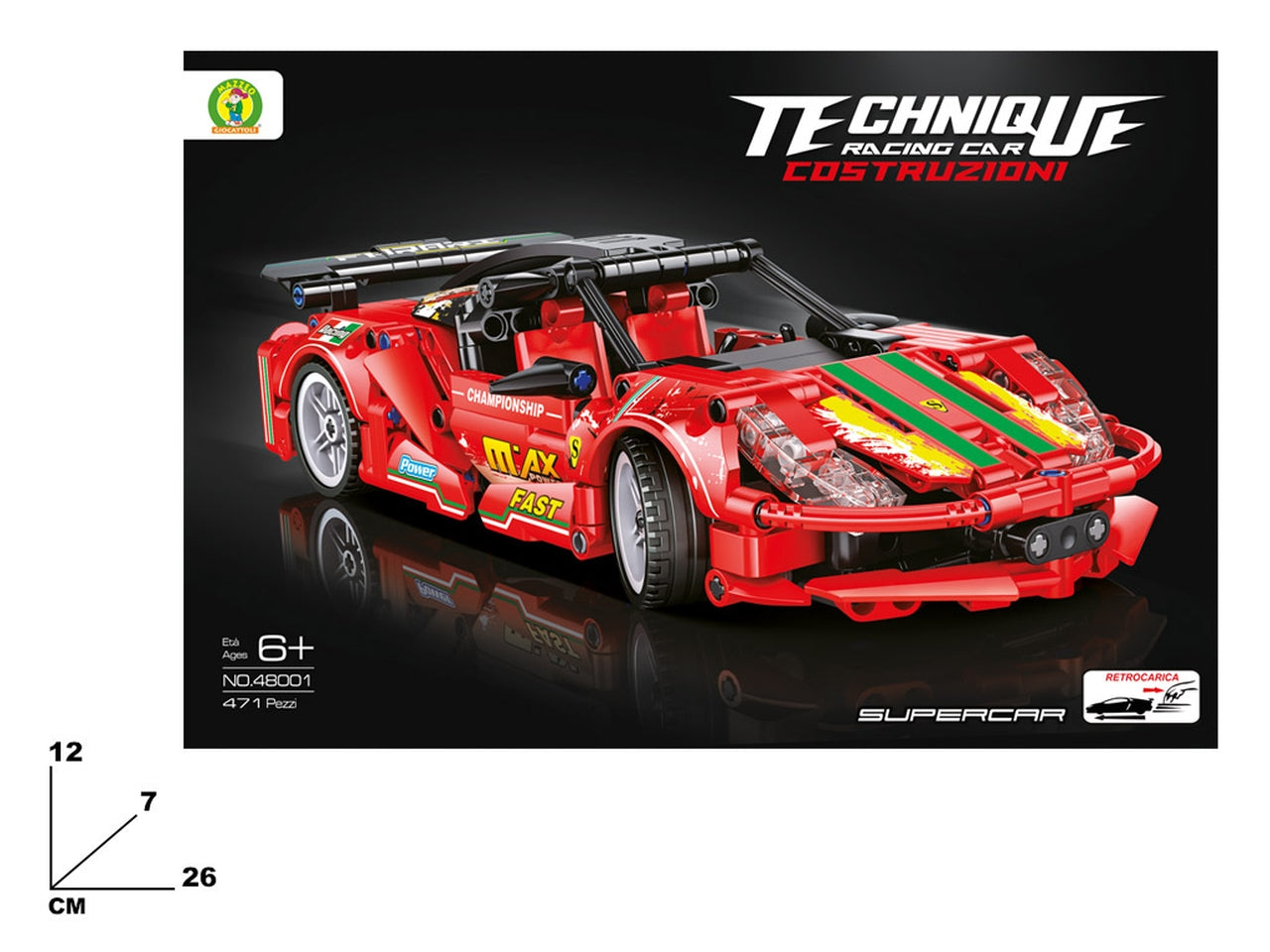 Costruzioni technique racing car 471 pezzi