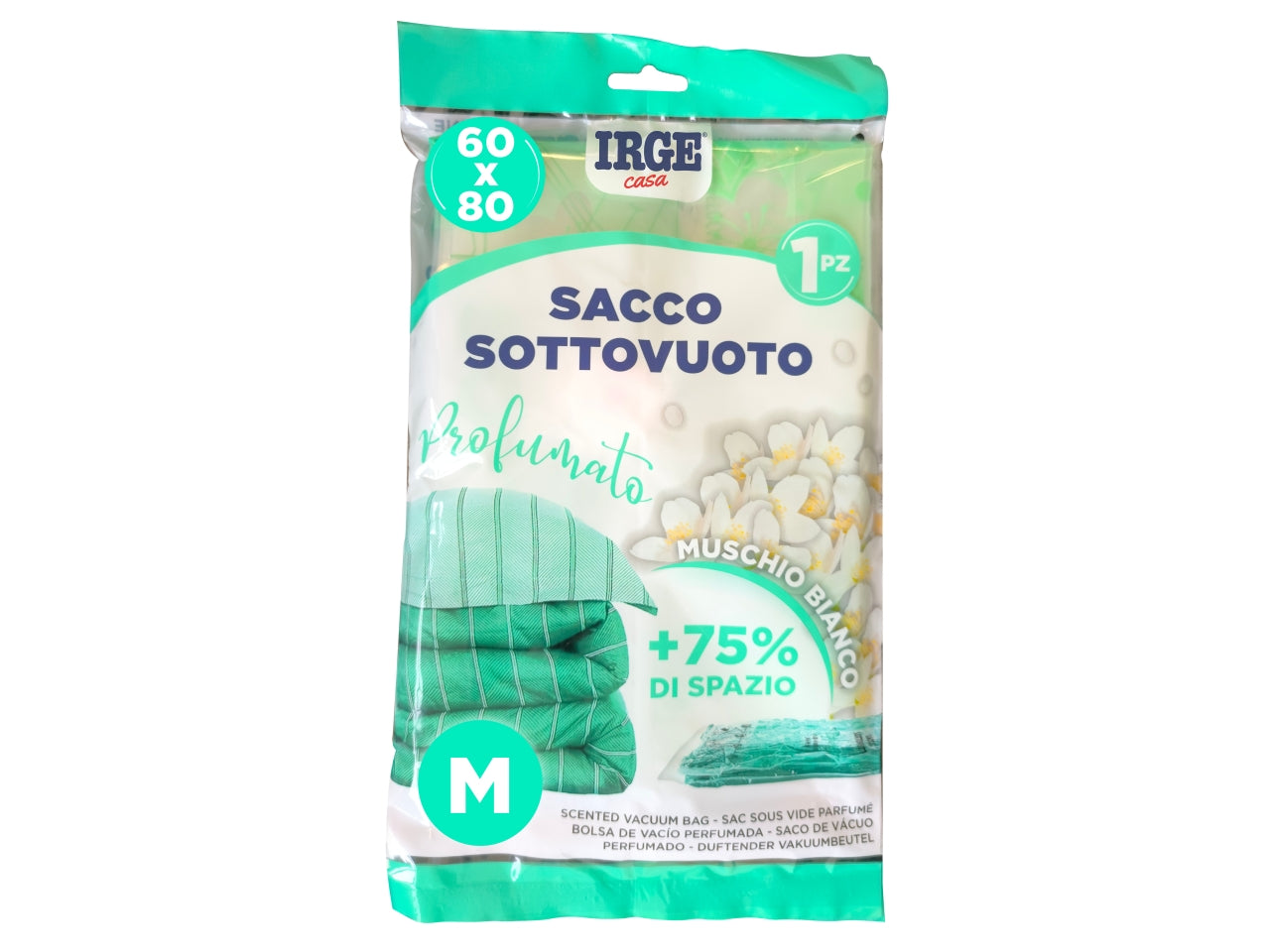Sacco sottovuoto profumato 60x80cm muschio