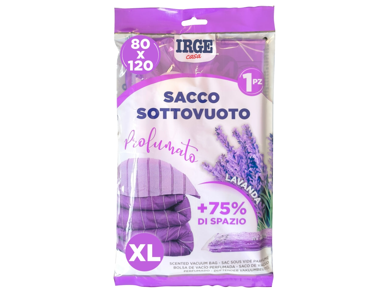 Sacco sottovuoto profumato 80x120cm lavanda