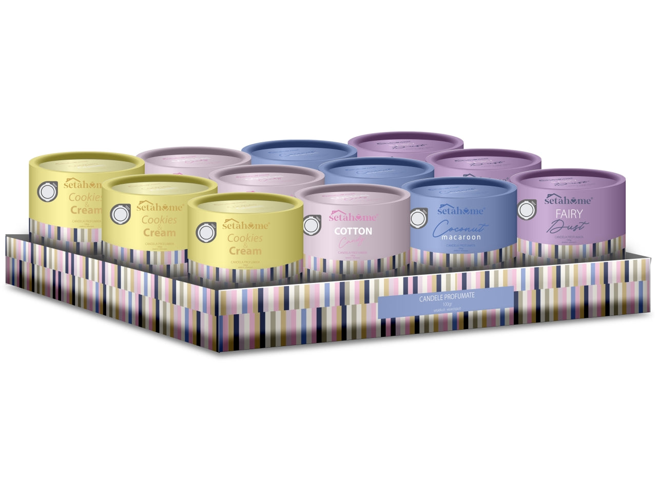 Candela 100gr in tubo varie fragranze