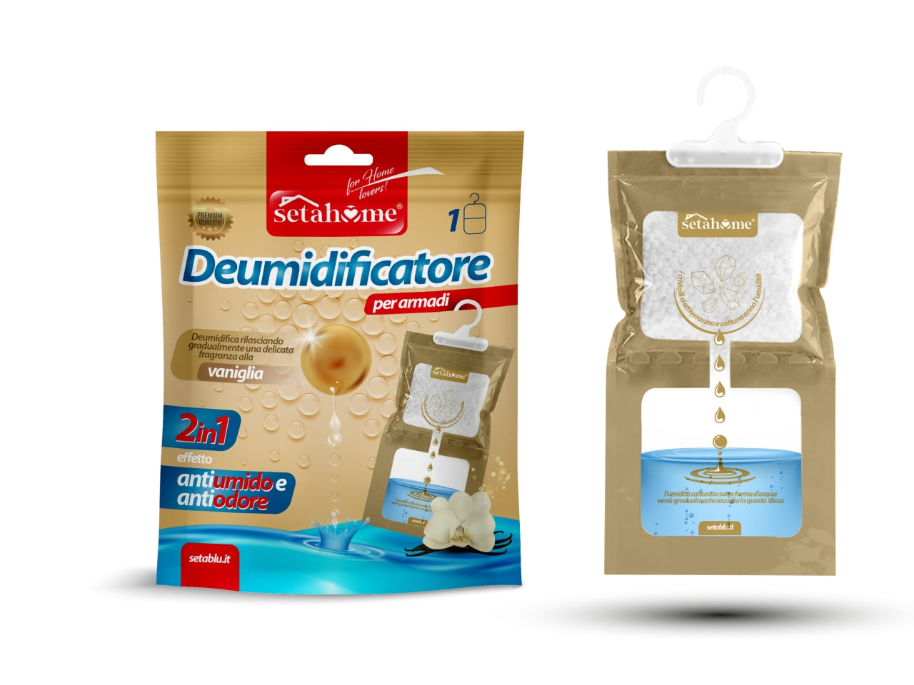 Deumidificatore appendino 500ml vaniglia
