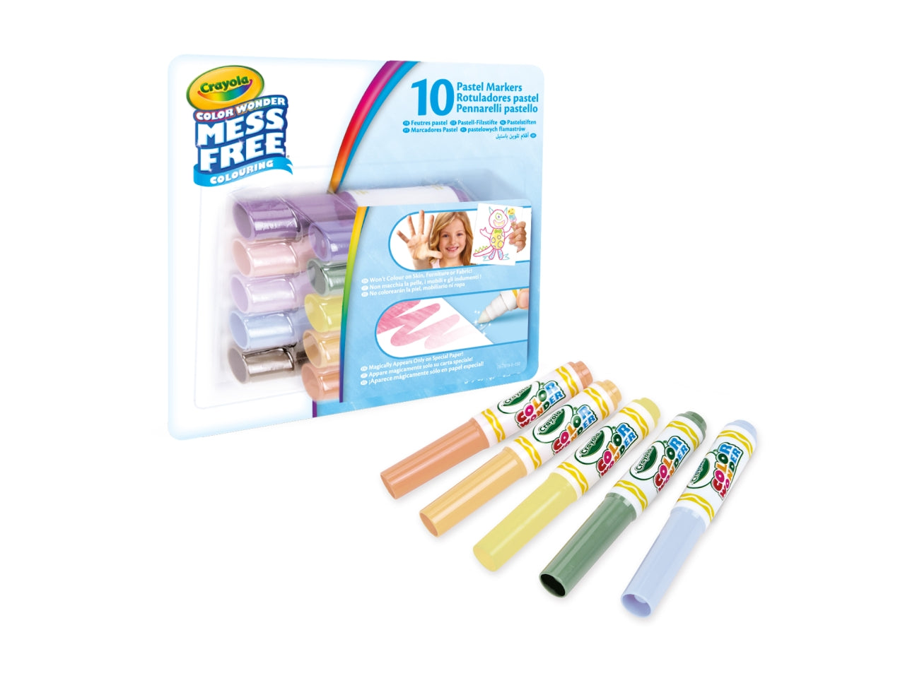 Color wonder 10 mini pennarelli colori pastello