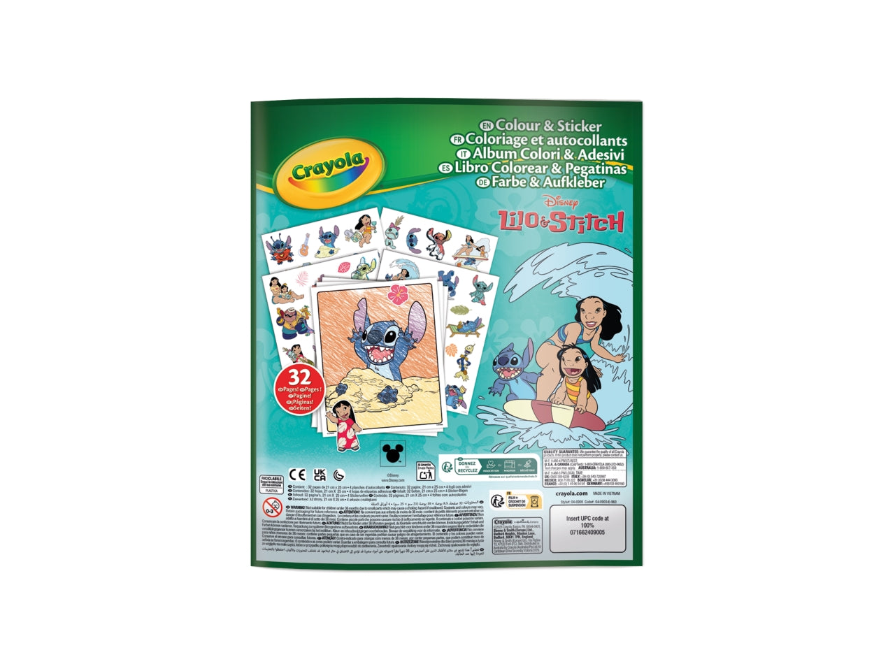 Album adesivi coloring disney lilo&stitch