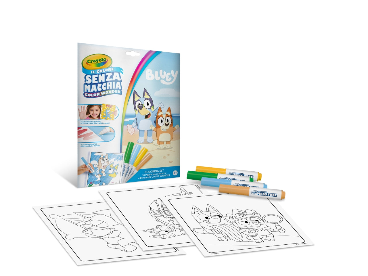 Color wonder bluey album da colorare