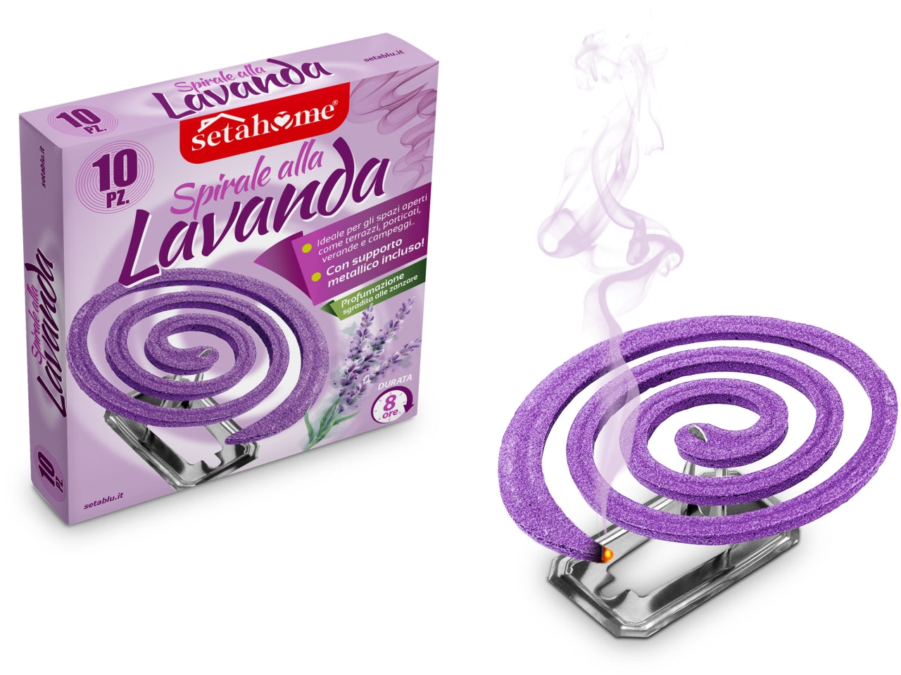 Spirali alla lavanda confezione da 10 spirali