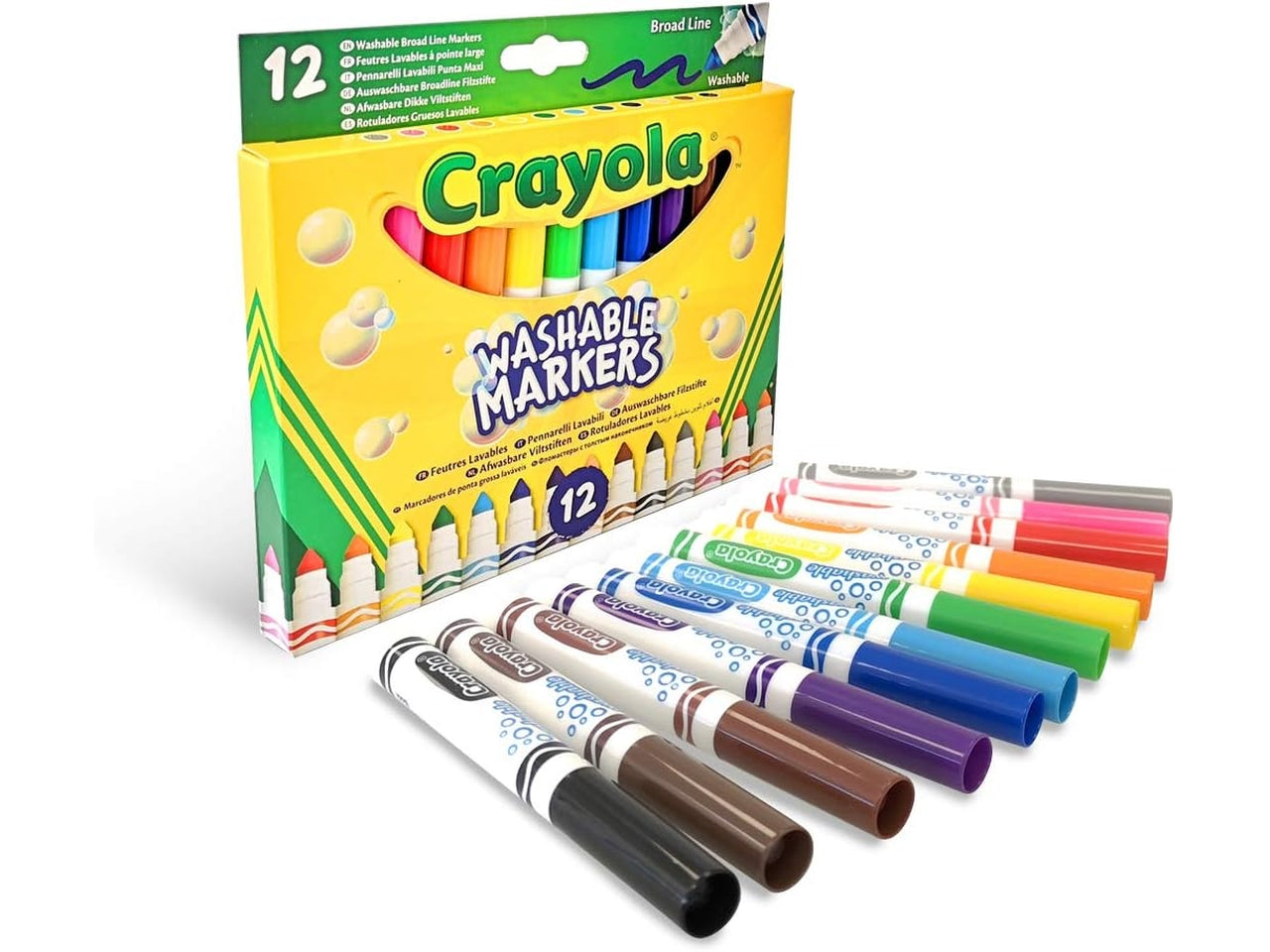 12pennarelli punta maxi super lavabili