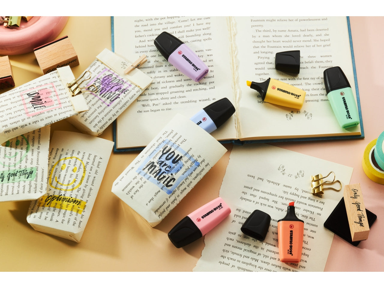 Stabilo evidenziatori Boss mini pastel la confezione contiene 5 pezzi