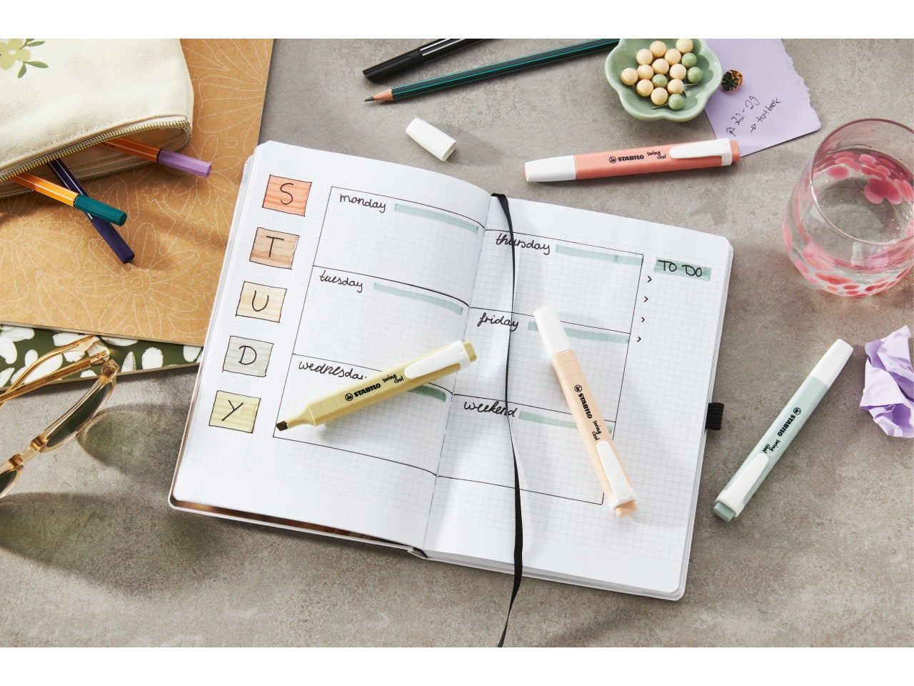 Stabilo evidenziatori swing nature colori la confezione contiene 6 pezzi