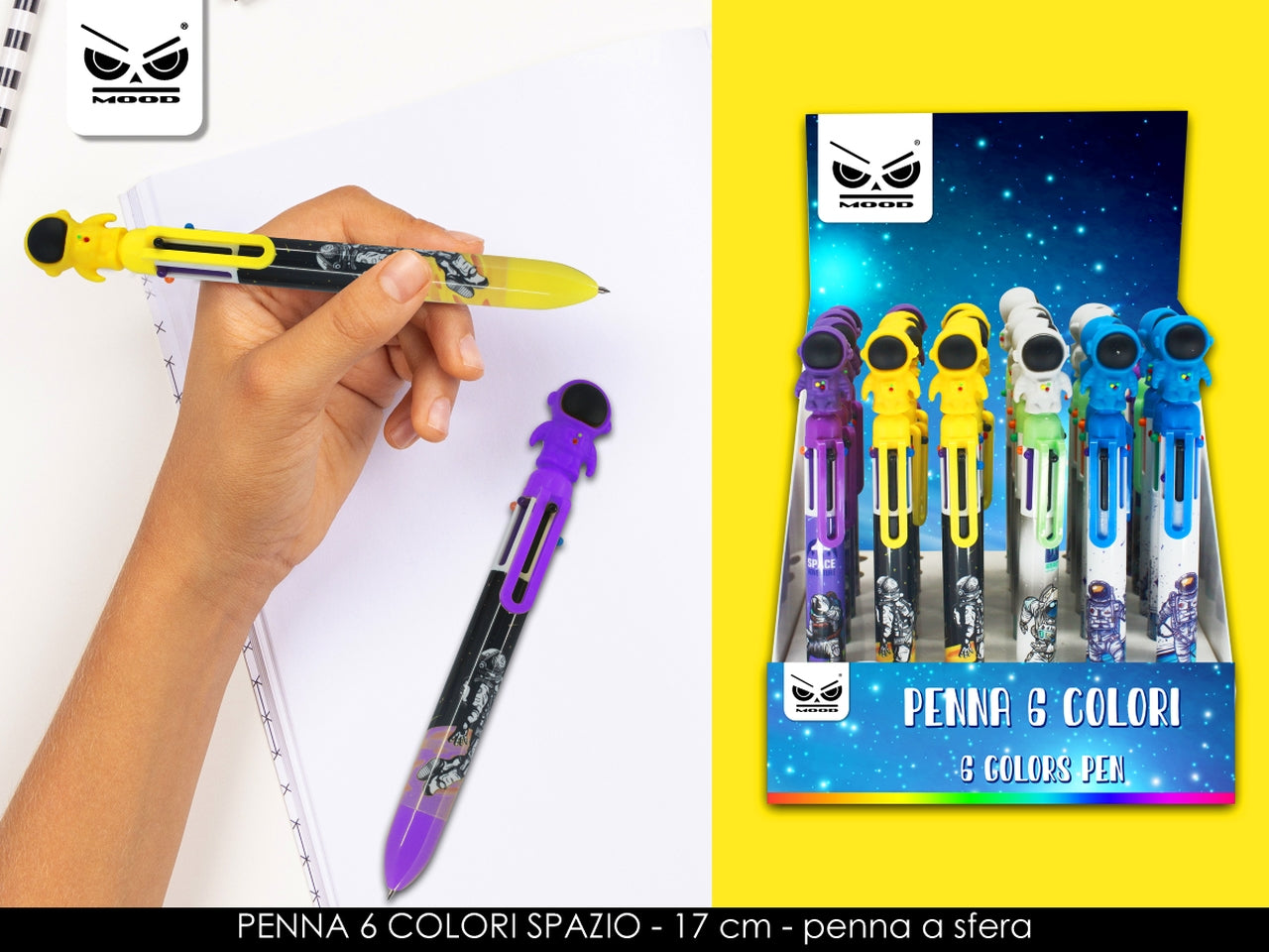 Penna 6 colori spazio