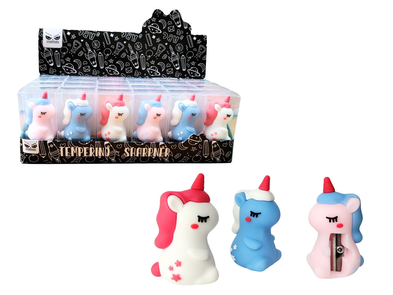 Temperino unicorno & gomma