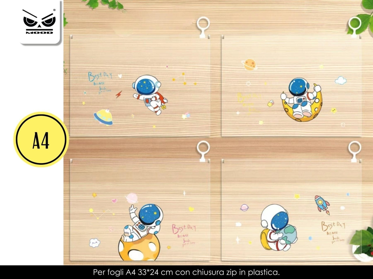 Busta trasparente astronauta misura L