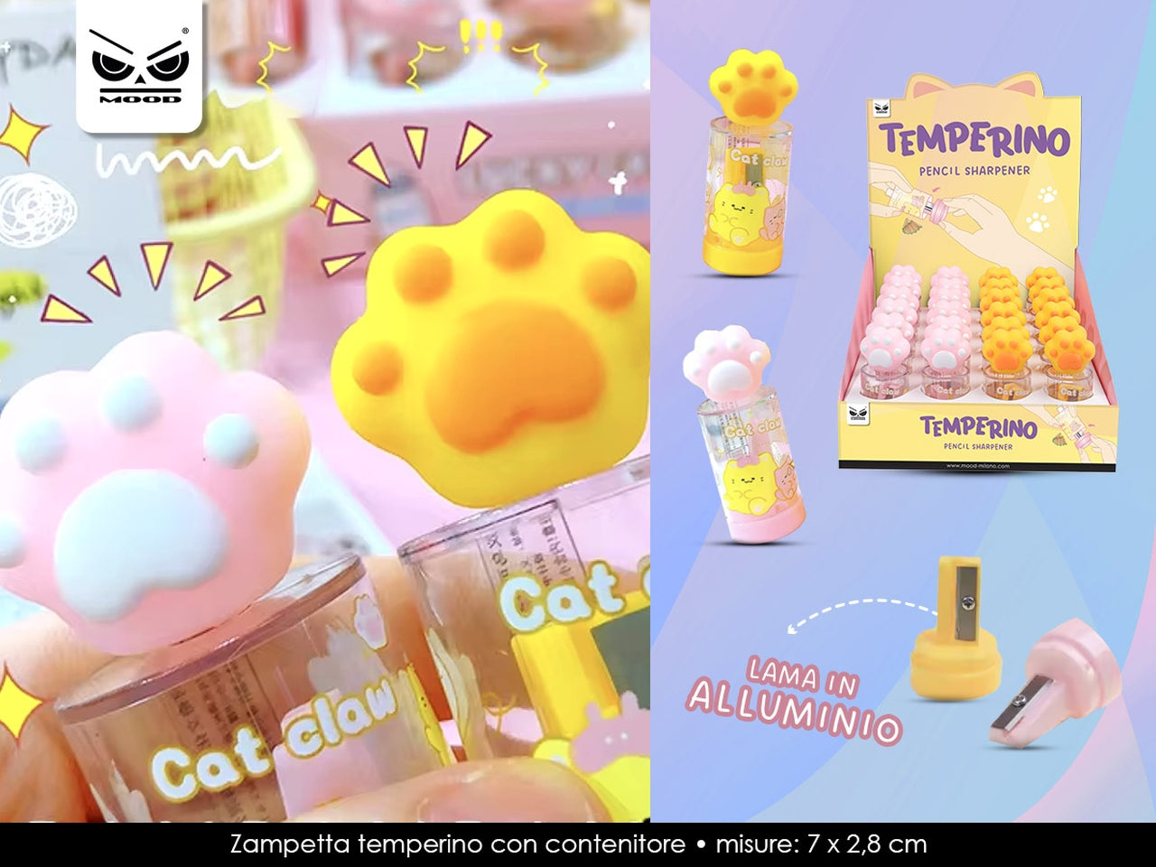 Zampetta temperino con contenitore