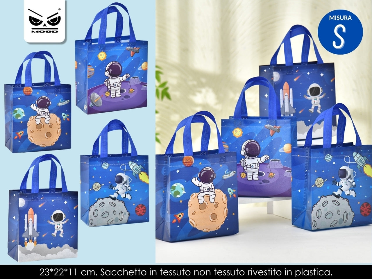 Sacchetto in tessuto astronauta misura small