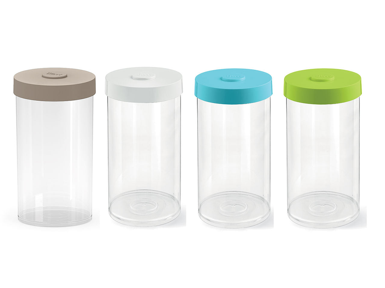 Ermes barattolo con coperchio 1L colori assortiti