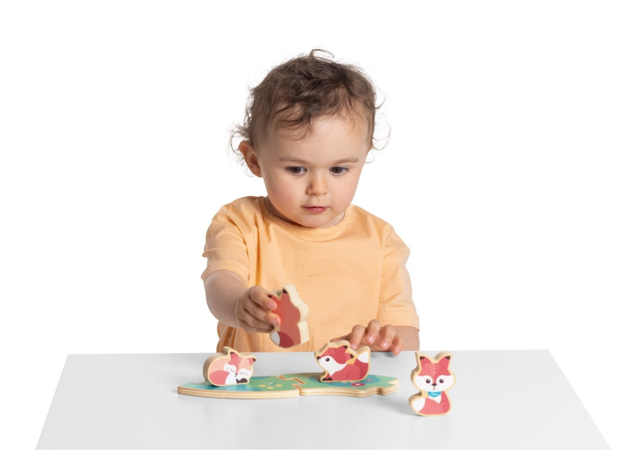 Chicco gioco legno set 2 volpi papÃ