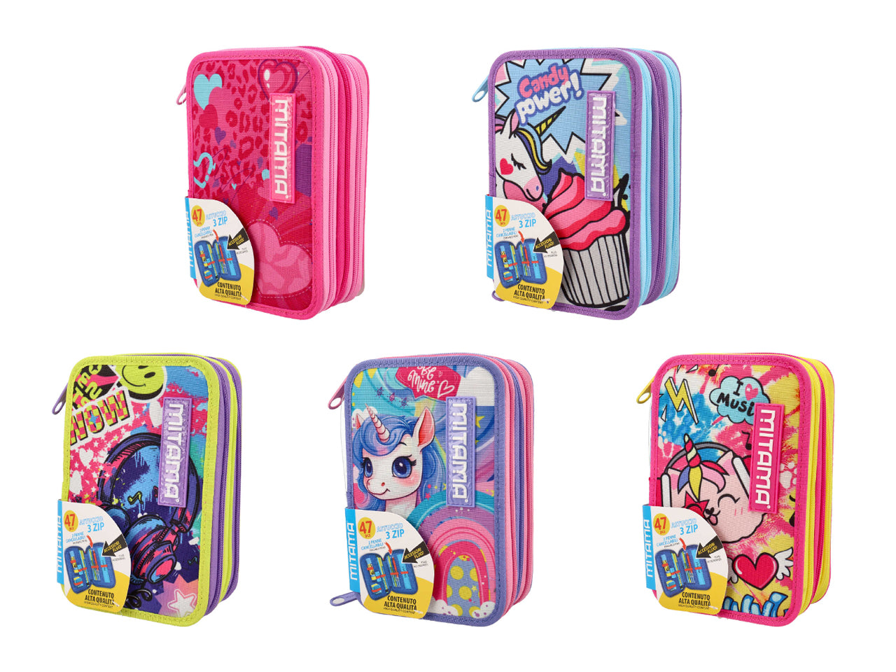Astuccio mitama triplo boy e girl