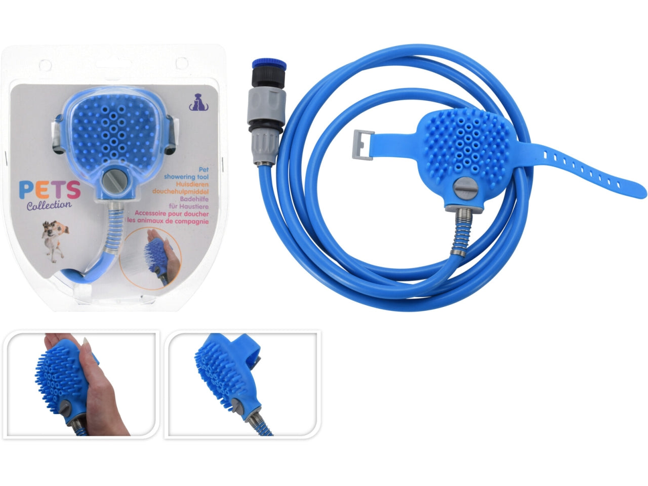 Doccino + spazzola per animali 240cm