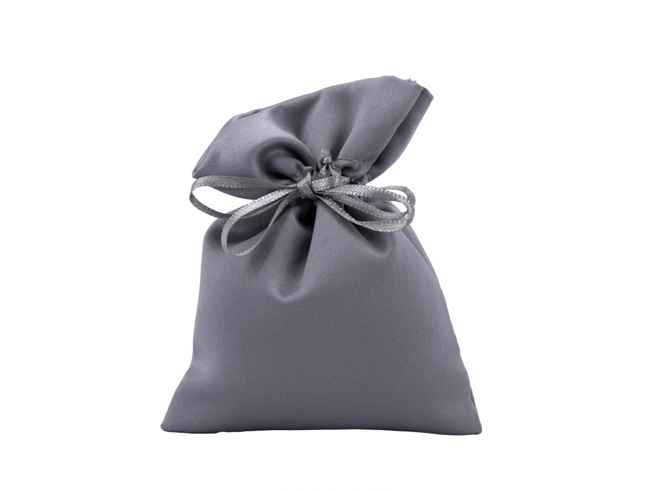 Sacchetto raso 10x11cm argento