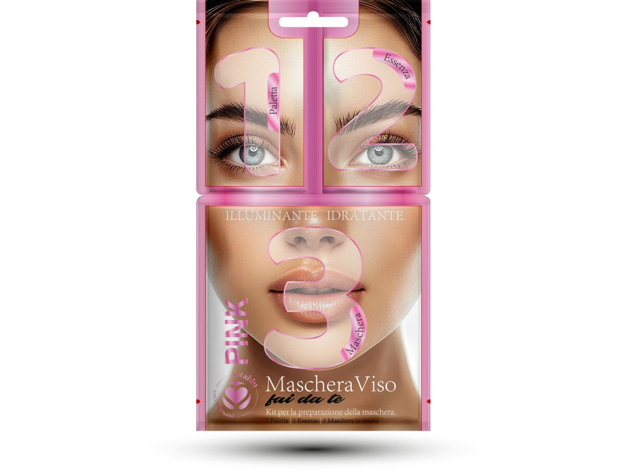 Maschera viso diy pink 30gr+6gr