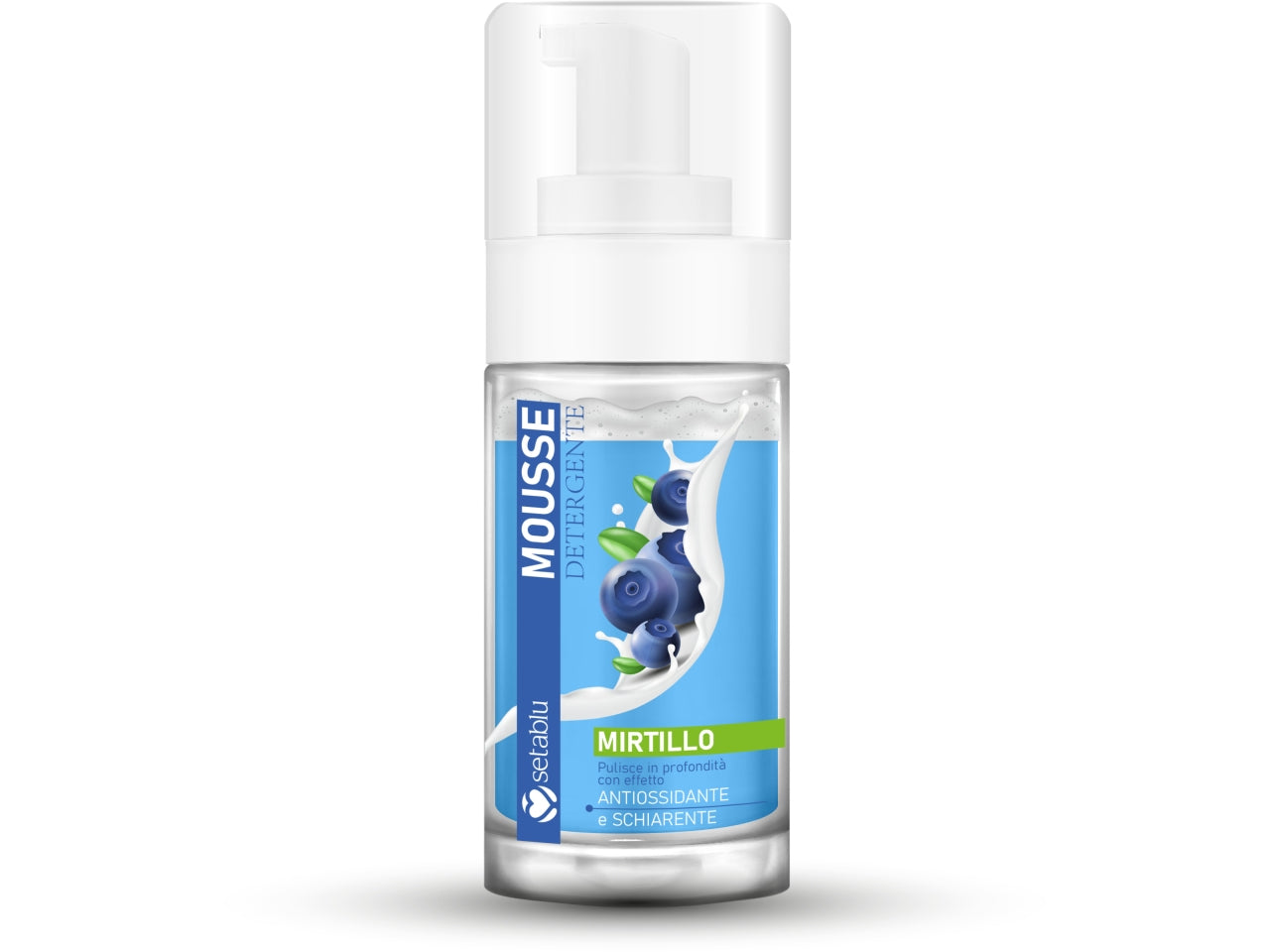 Mousse detergente bifasica 120ml mirtillo