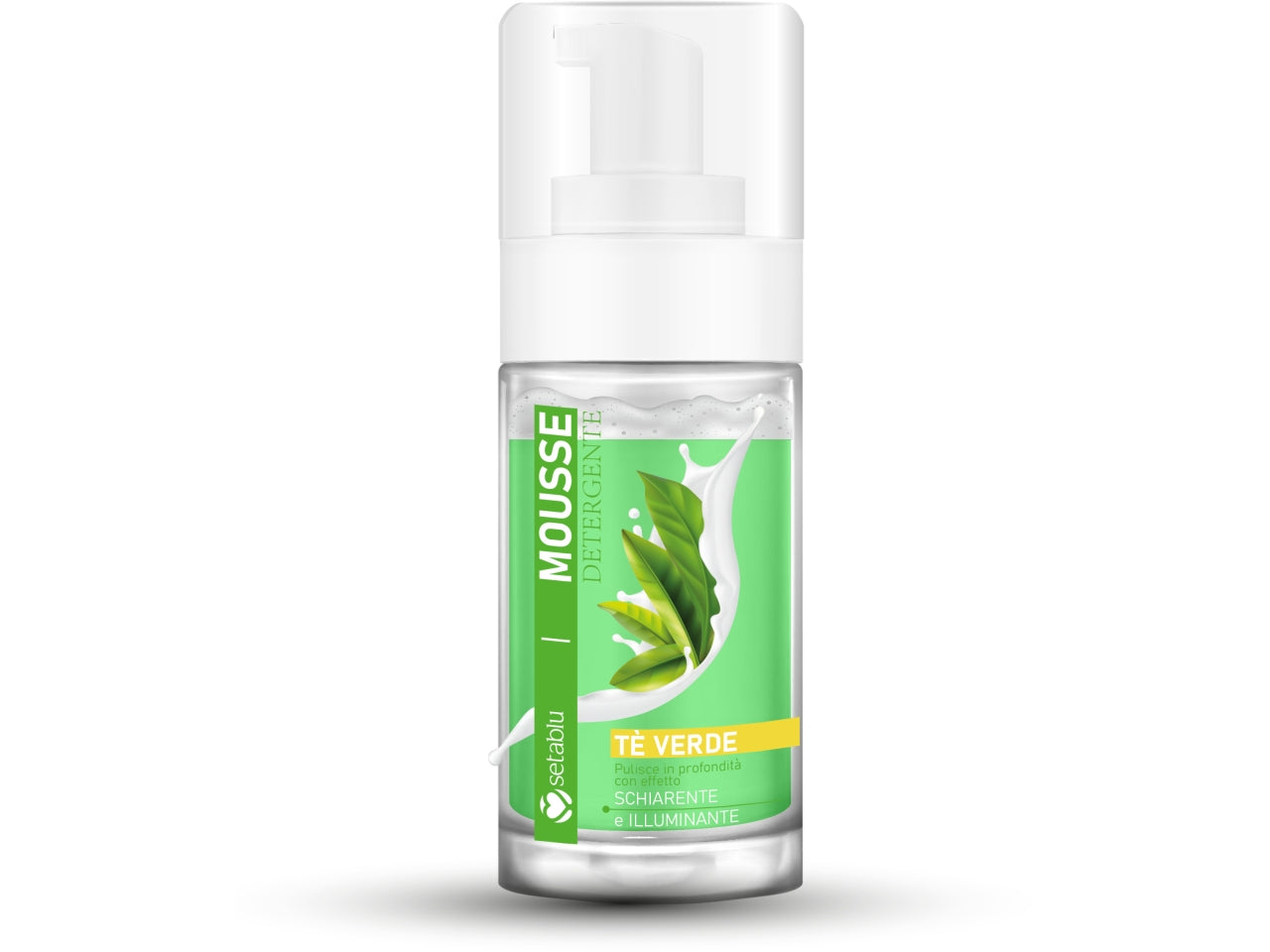 Mousse detergente bifasica 120ml tè verde