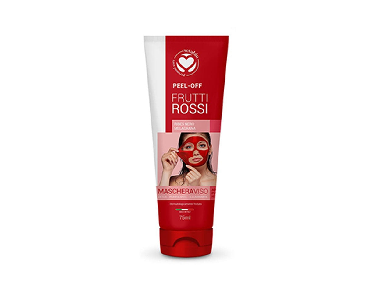 Maschera viso pee-off rivitalizzante ai frutti rossi 75ml
