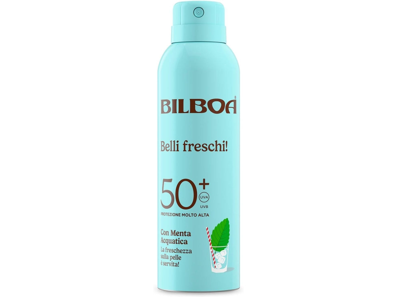 Bilboa belli freschi spray spf 50+ con menta acquatica