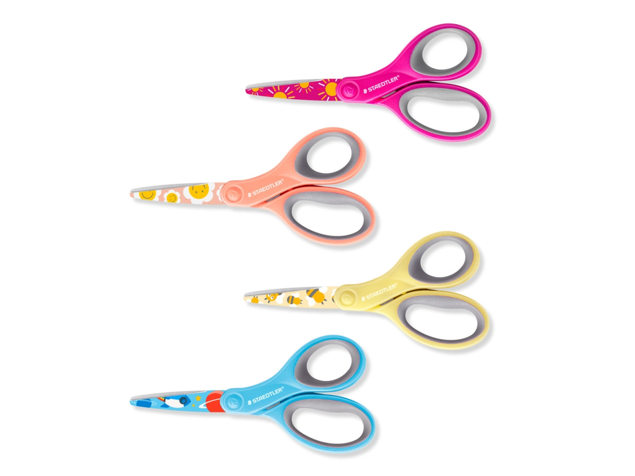 Forbici noris con punte arrotondate e lama decorata 14cm