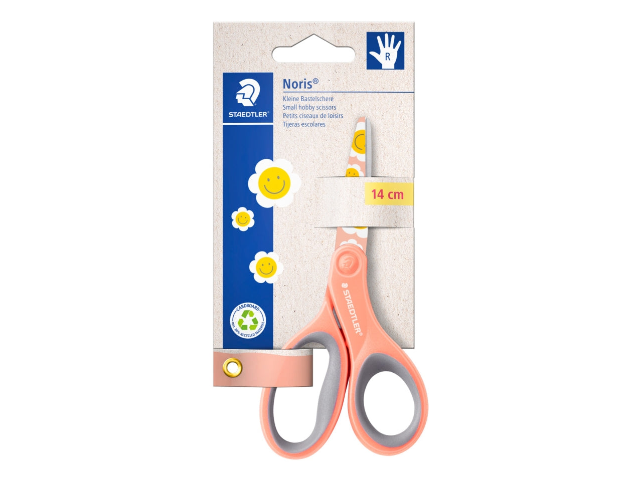 Forbici noris con punte arrotondate e lama decorata 14cm